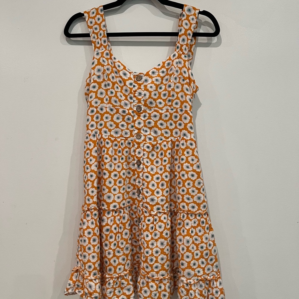 Floral Button-Down Front Fit and Flare Sundress